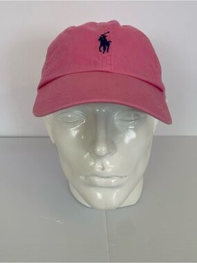 Ralph Lauren Pink Polo Player Embroidered Cap